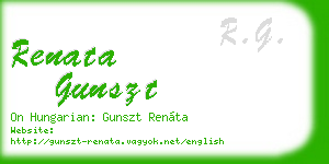 renata gunszt business card