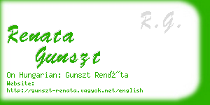 renata gunszt business card